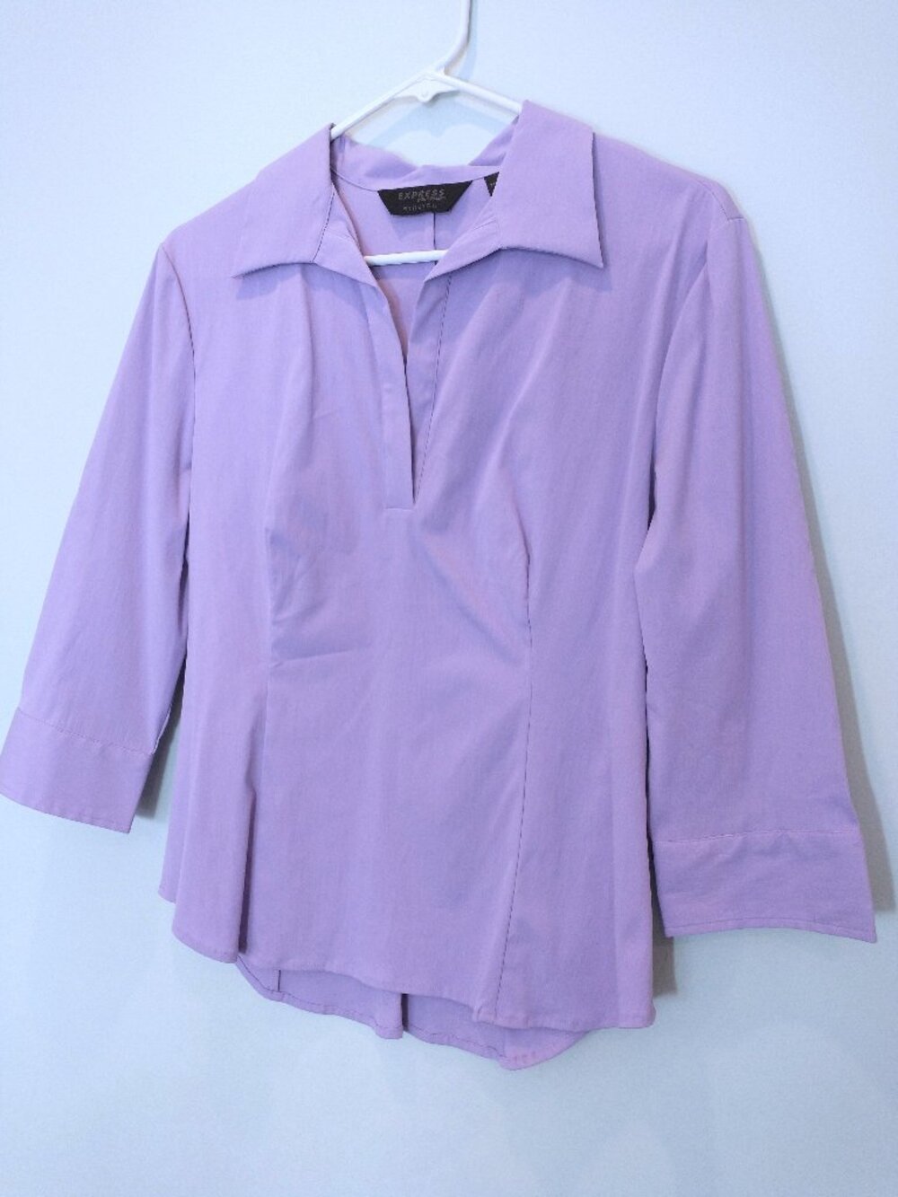 Express Lavender V-Neck Blouse Size 9/10